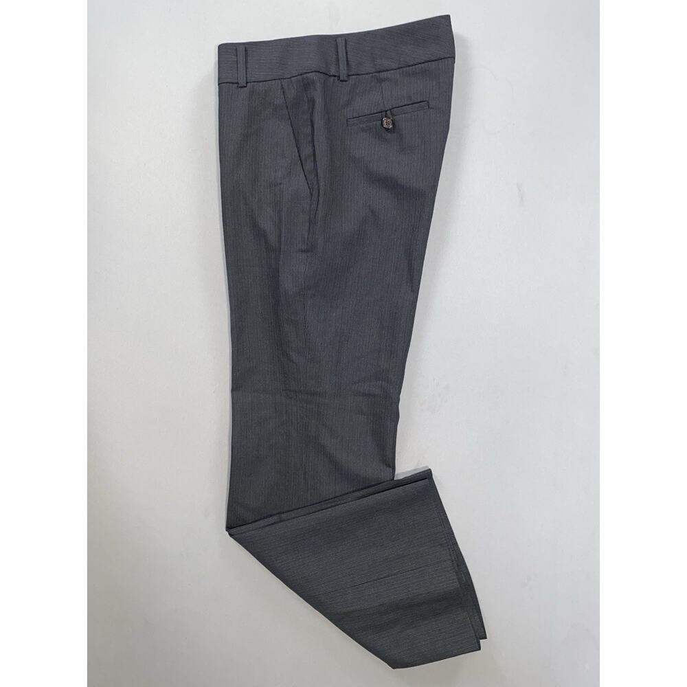 Banana Republic Trouser 215 Martin Fit Italian Wool Dress Pants. Gray Stripe, 6.